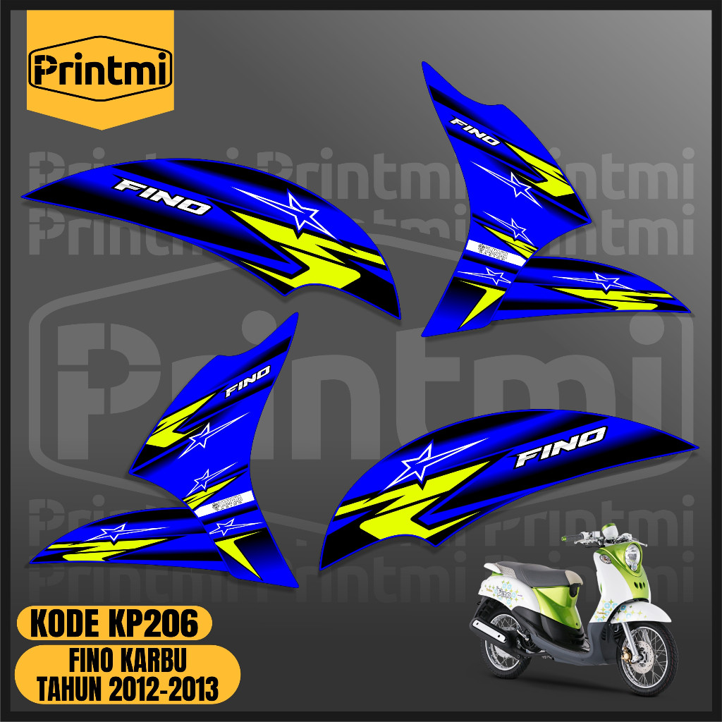 Printmi Striping Stiker Fino Karbu 2012 2013 Motor Variasi Yamaha Simple List