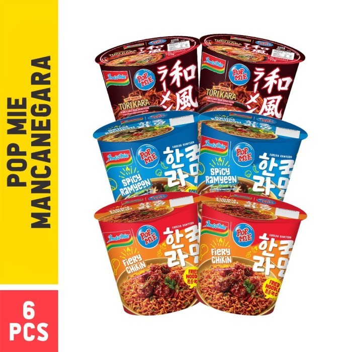 

Pop Mie Rasa Mancanegara - isi 6 Pcs