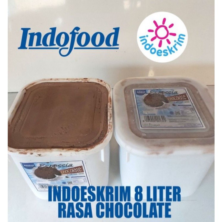 

Indofood Espessia Es Krim rasa Coklat 8L