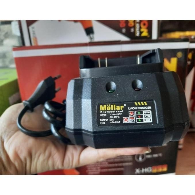 Mollar Charger Baterai Cordless 20V 2.0Ah BISA UNTUK 4.0Ah / Charger Fast Charging Universal Mollar