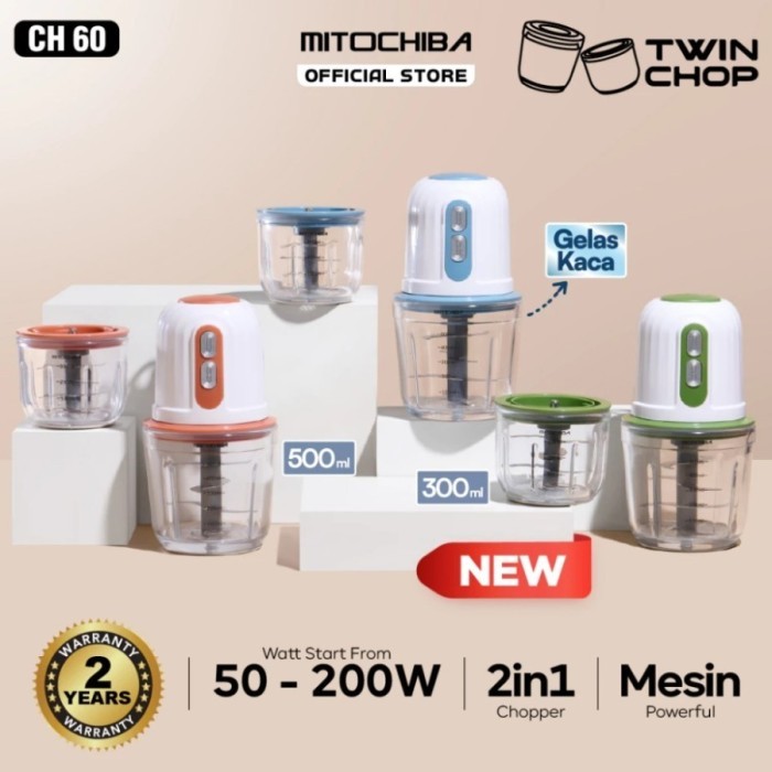 MITOCHIBA CHOPPER TWINCHOP CH60 CH-60 CHOPPER GILINGAN 2IN1