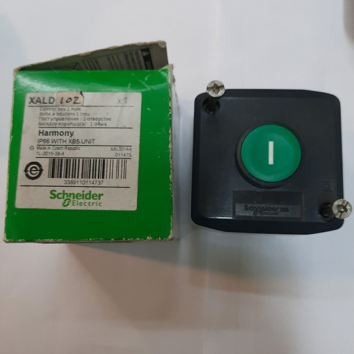 PUSH BUTTON + BOX START SCHNEIDER XALD IP 67
