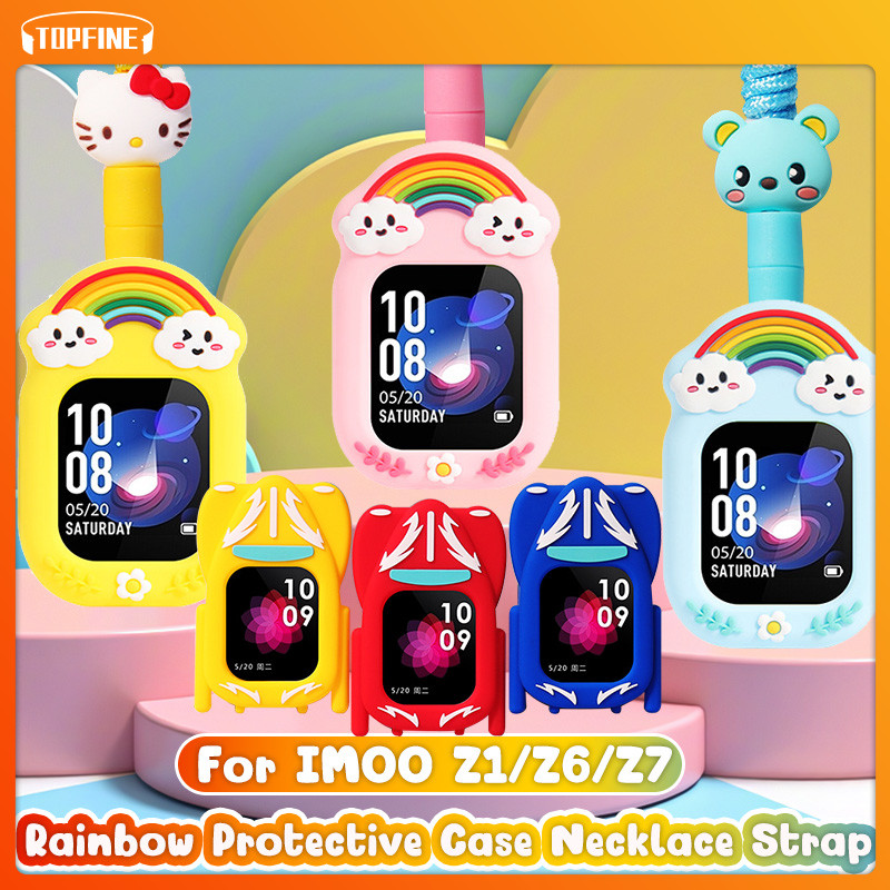 IMOO Z1 strap Rainbow Cartoon Necklace Strap For imoo Z7 /Z6 Kids Smart Watch Protective Case Access