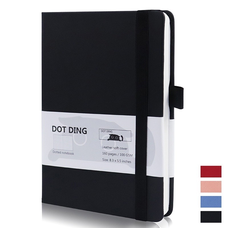 

[DOTDING] ‌Buku Catatan Dot Grid A5 Sampul Kulit Lembut - 160 Halaman Kertas 100GSM Anti Sobek (Desain Minimalis Siswa/Kantor)‌ A314