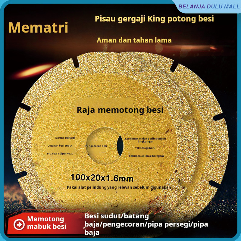 Pisau pemotong penggiling sudut besi pemotong raja besi siku baja tahan karat paduan logam besi pemo