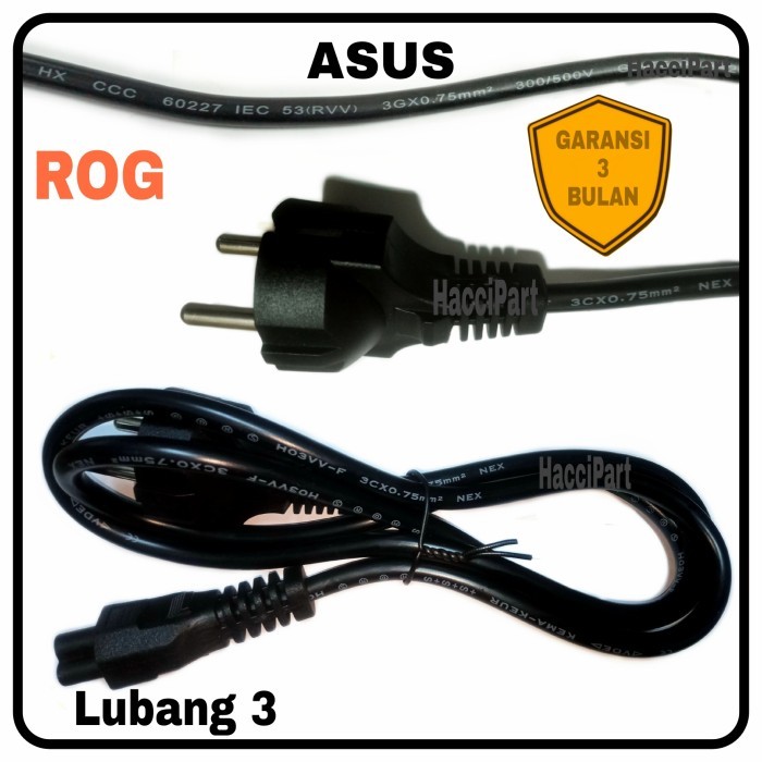 Kabel Power ke Adaptor Laptop Asus ROG / Strix /Scar / Zephyrus / Duo