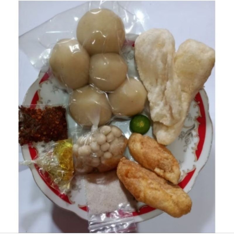 

5 Baso Aci Isi Ayam Suwir Jumbo Extra Pedas Mercon Gurih Instan Komplit Lezat