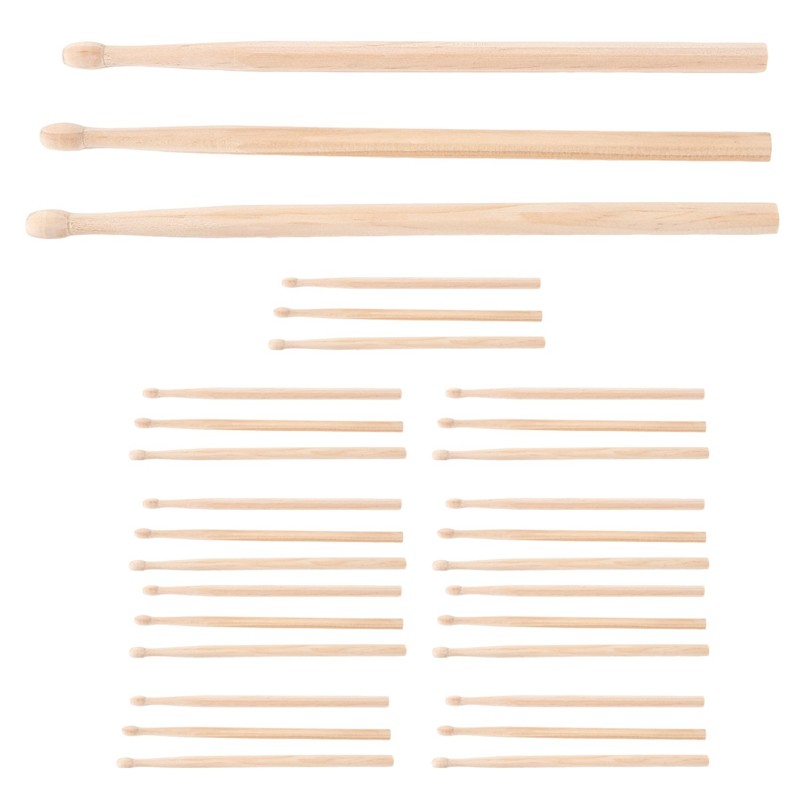 

30 PCS HB Pencils Shaped Like Drum Sticks Drumstick Pencil Stationary Supplies For School & Office