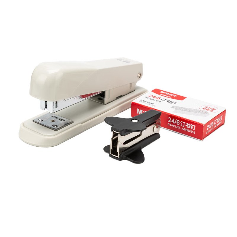 

M&G 12# Steel Office Stapler 3-piece Set (Stapler + 1000 Staples + Staple Lifter) for 25 Pages