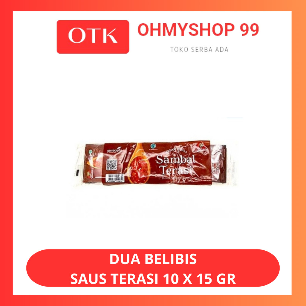

DUA BELIBIS Sambal Terasi 10 x 15gr
