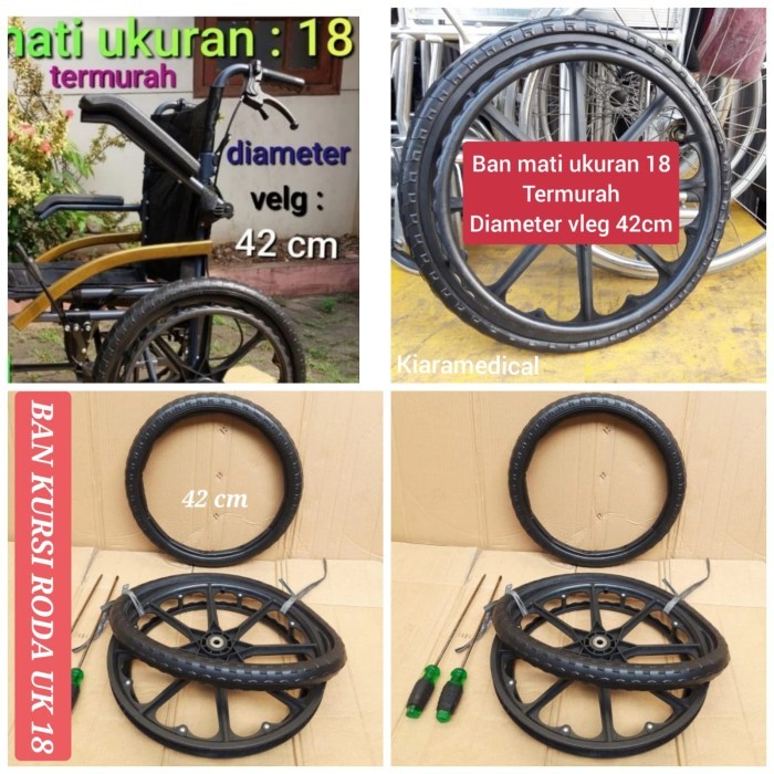 BAN MATI UKURAN 20 KURSI RODA/BAN KURSI RODA UKURAN 41 CM DAN 42 CM