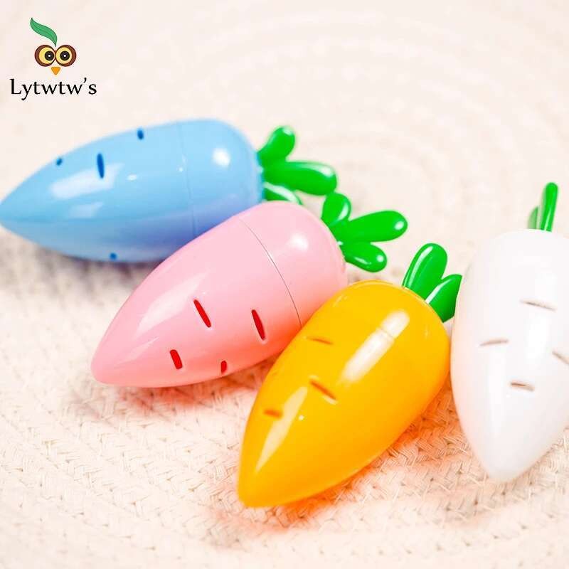 

1 Pcs Creative Cute Kawaii Carrot mechanical Pencil Sharpener School Office Supply Stationery Gift Lovely cutter knife