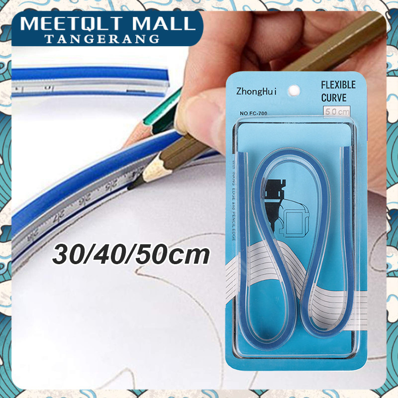 

50cm Penggaris Jahit Lentur Penggaris Jahit Pola Lengkung Flexible Curve Ruler CT-50