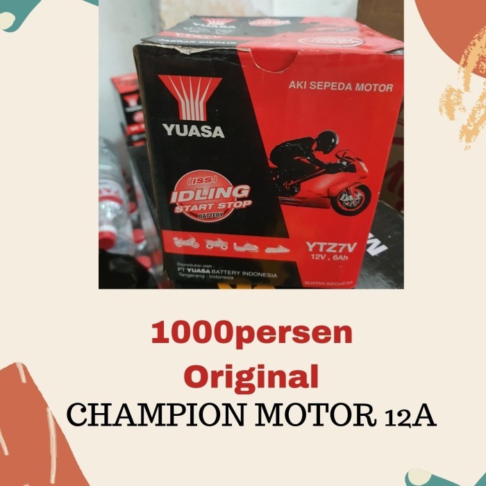 aki motor nmax pcx aerox yuasa ytz7v