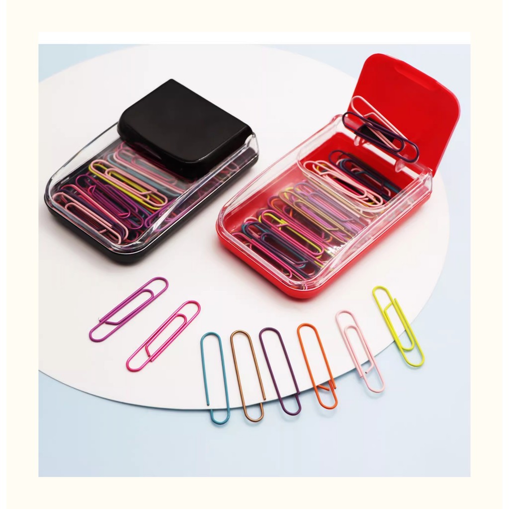 

Metal Paper Clip Magnetic Absorption Storage Box For Office Clips Dispenser Desk Clips Holder Office Desk Accessories Stationery