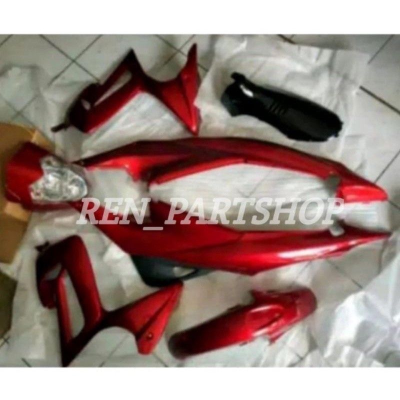 cover body satria fu thailand lama old kinjeng fullset halus warna merah maroon bisa request warna B