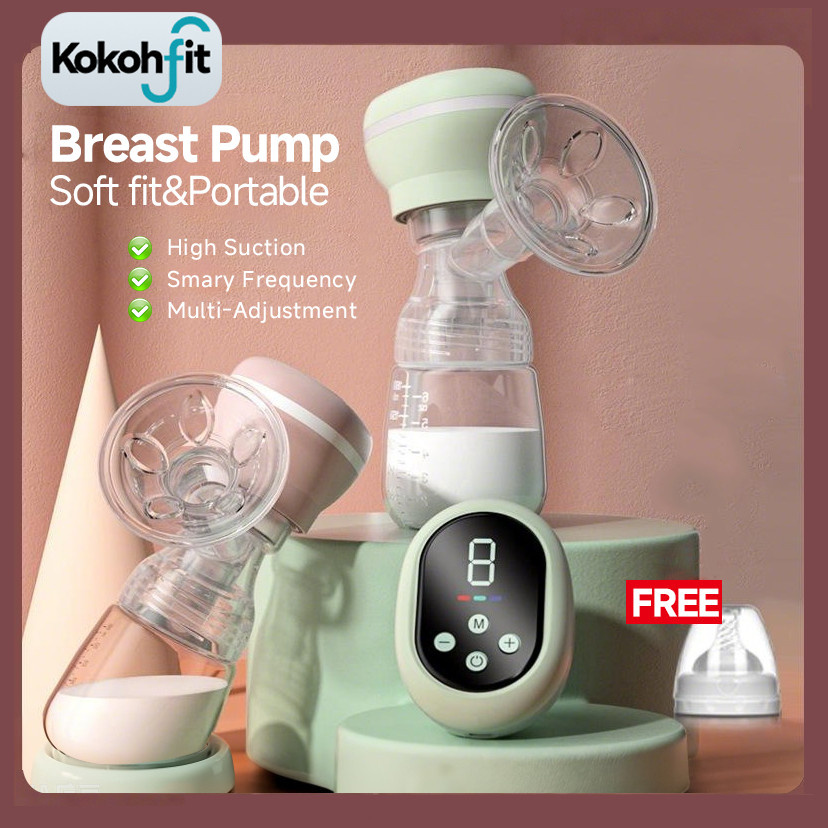 Pompa ASI Elektrik Portable 180ML 3Mode Wireless Otomatis Bisu Breast Pump BPA Free Pumping ASI Elek