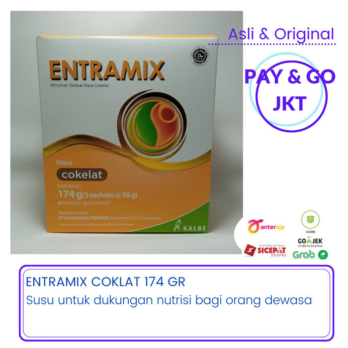 

[[PROMO]]BEST SELLER SUSU NUTRISI LANSIA ENTRAMIX 185 GR - COKLAT
