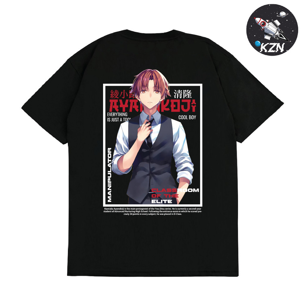 Baju Kaos Anime Ayanokoji Classroom Of The Elite - Kaos Ayanokoji
