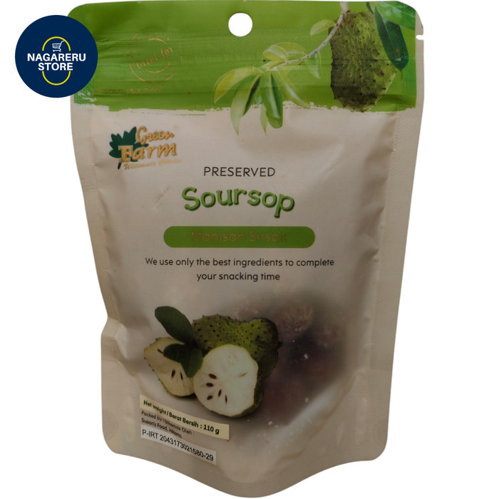 

Green farm preserved soursop (manisan sirsak) 110gr