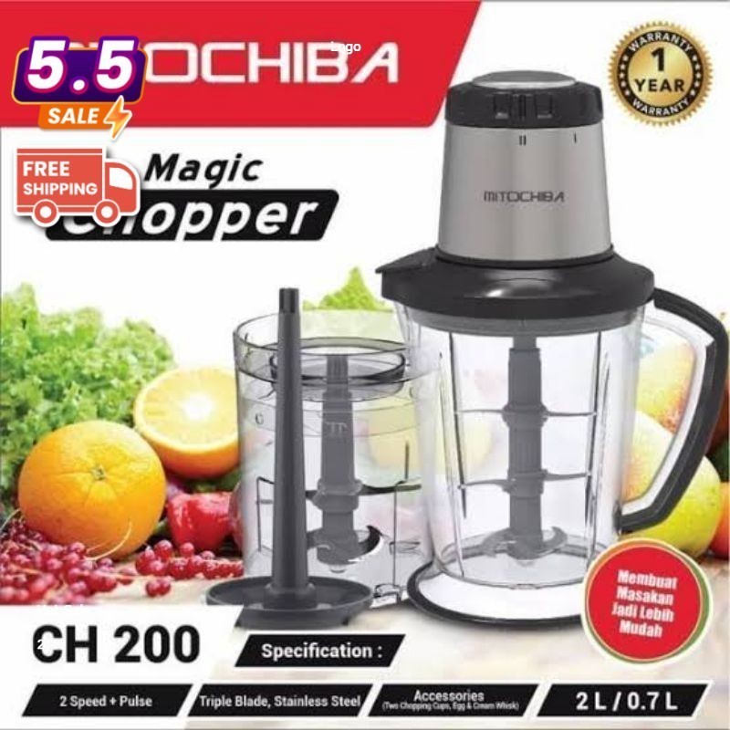 Chopper MITOCHIBA CH 200 Food Chopper Blender