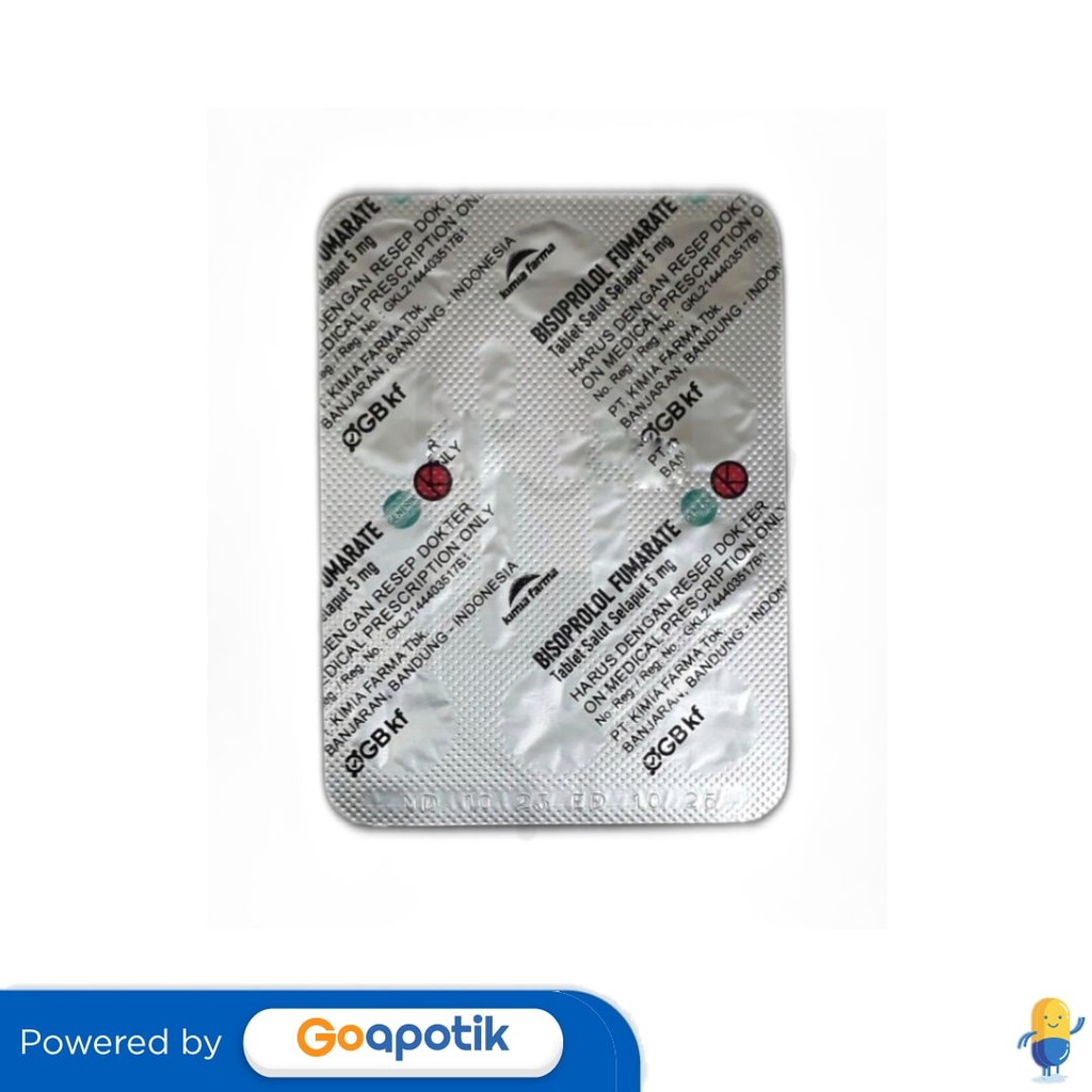 Bisoprolol Fumarate Kimia Farma 5 Mg Strip 10 Tablet