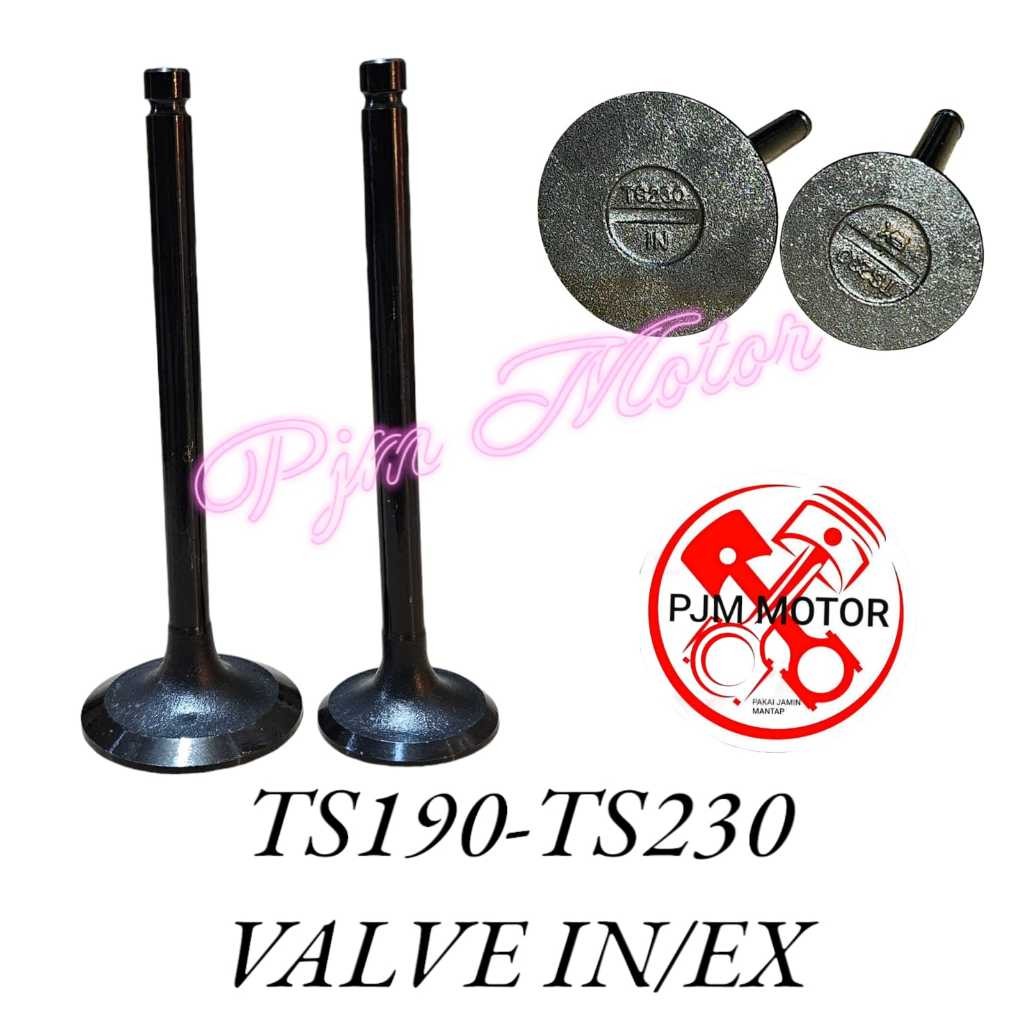 

TS230 valve in ex klep payung api minyak mesin diesel pengerak TS190 dan ts230 SAMA amplas