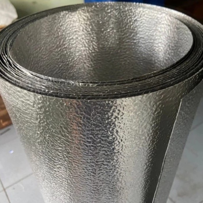 seng alumunium 120cm tebal 0.40mm/alumunium kulit jeruk.