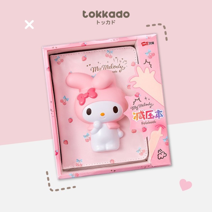 

TOKKADO Sanrio Original Squishy Notebook Agenda Buku Catatan Anak Lucu - My Melody