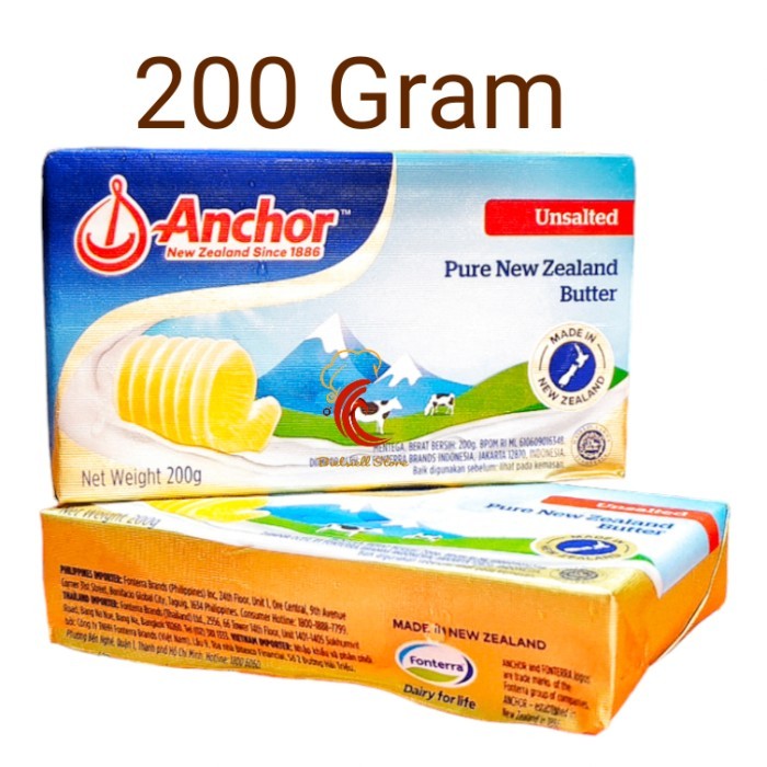 

[[PROMO]]New anchor unsalted butter 227 gr gosend grab only