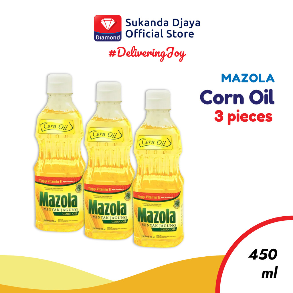 

Mazola Minyak Jagung Corn Oil 450 Ml - [Isi 3 PCS]