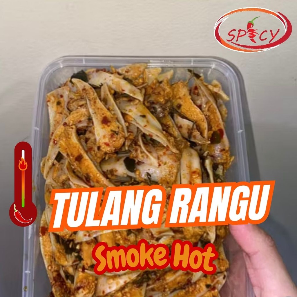 

paket 1 Bungkus Tulang Rangu Kriuk Ayam Chilli Oil Pedas Nampol 600 gram
