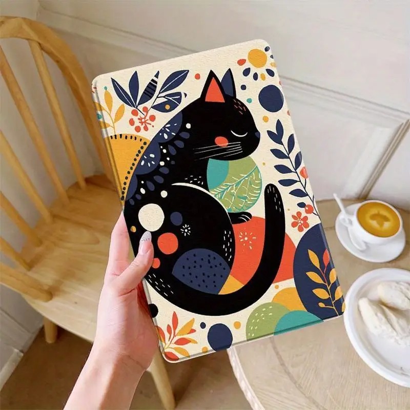 Casing Pola kucing berwarna-warni untuk Samsung Pad Samsung pelangi A8 A9 A9+ S6 Lite S9/S9 FE 11 S9