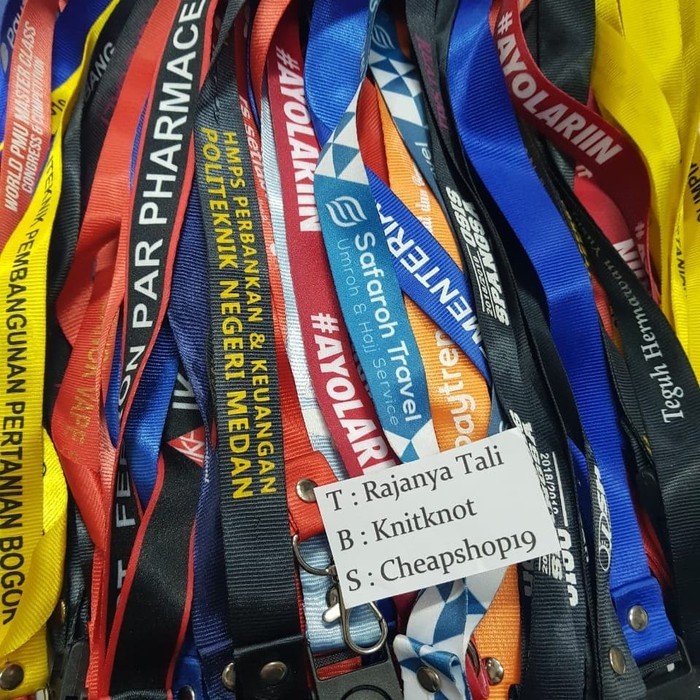 

Sablon 2 warna Tali idlanyard 2 cm stoper putar EXPRESS 3-5 HARI RJT