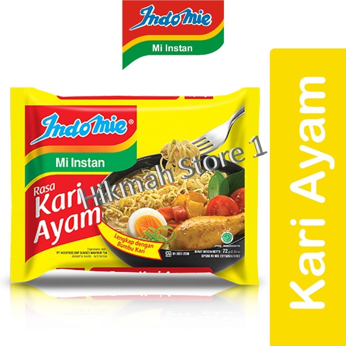 

Indomie Kuah Rasa Kari Ayam 72 Gr