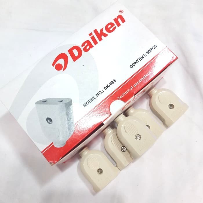 STEKER COLOKAN KONTRA CONTRA GEPENG MERK DAIKEN MATSUI SAMBUNG FEMALE GEPENG BERKUALITAS DAIKEN DK88