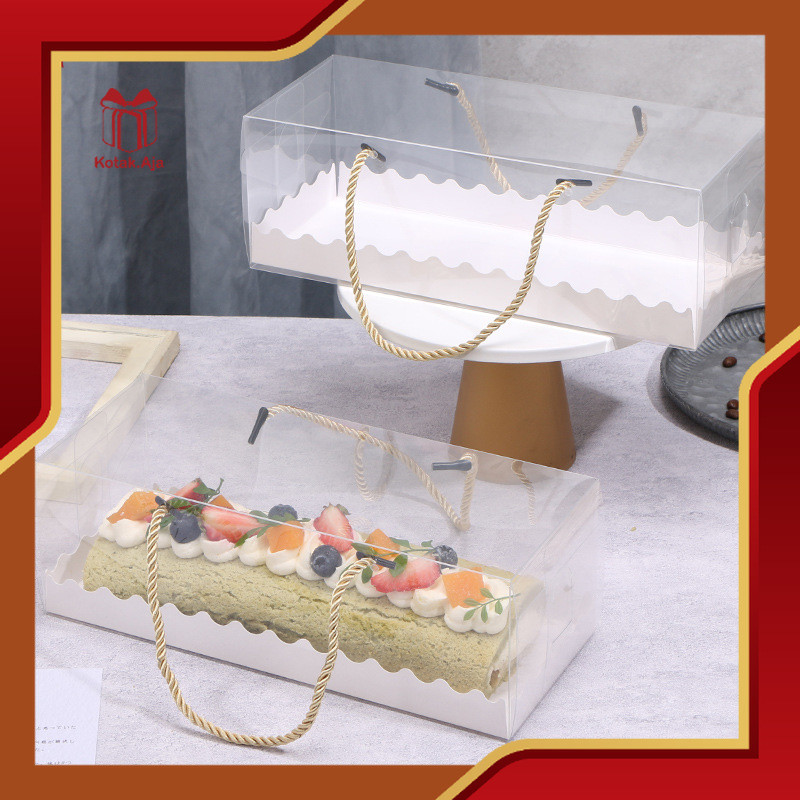 Box Mika Roll Cake / Kotak Mika Roll Cake / Box Mika Transparan / Kotak Mika Transpara | HD03-HD16