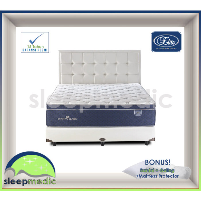 ELITE Springbed INFINITY CLASSY ( KASUR / SET ) 160 180 200 100 120 90 - Hanya KASUR, 90x200