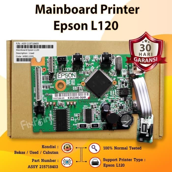 Mainboard Printer Epson L120 Board Mainboard L 120 - L120/L121 used
