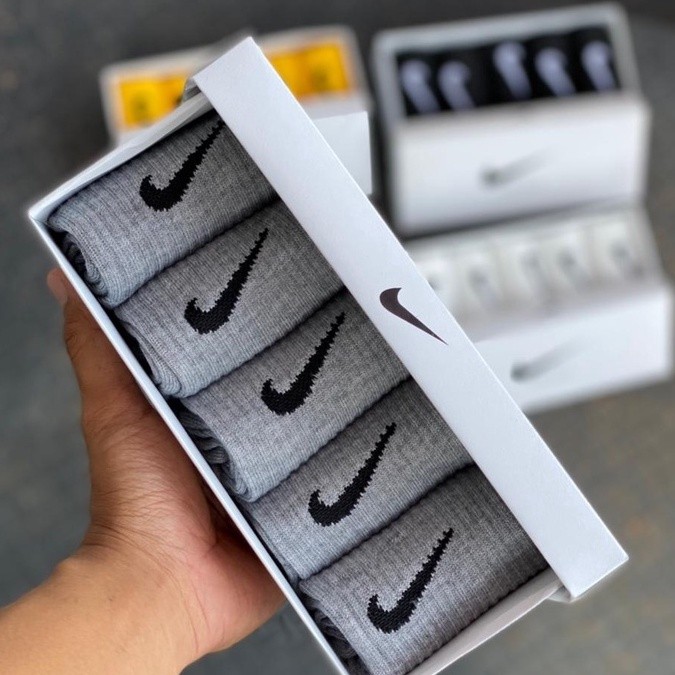 NIKE SOCK/ KAOS KAKI NIKE / NIKE SOCK ORIGINAL INDONESIA BNWB / 1BOX 5PSG ABU ABU
