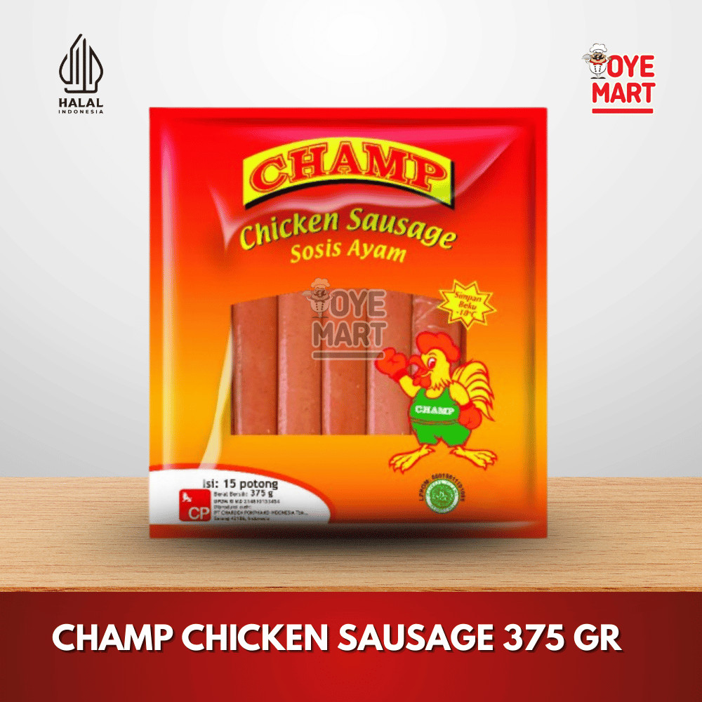

CHAMP CHICKEN SAUSAGE 375 GR (SOSIS AYAM)