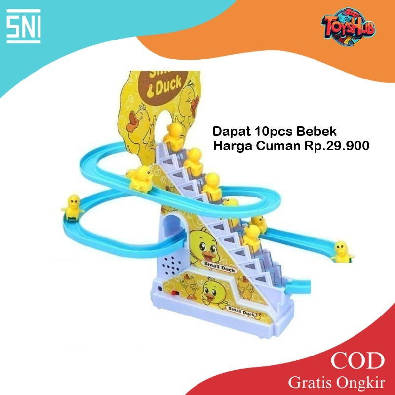 ToysHub Mainan Anak JOLLY BEBEK ISI 10PCS Jolly Track Balap Naik Tangga Mainan Bebek Naik Tangga Mai
