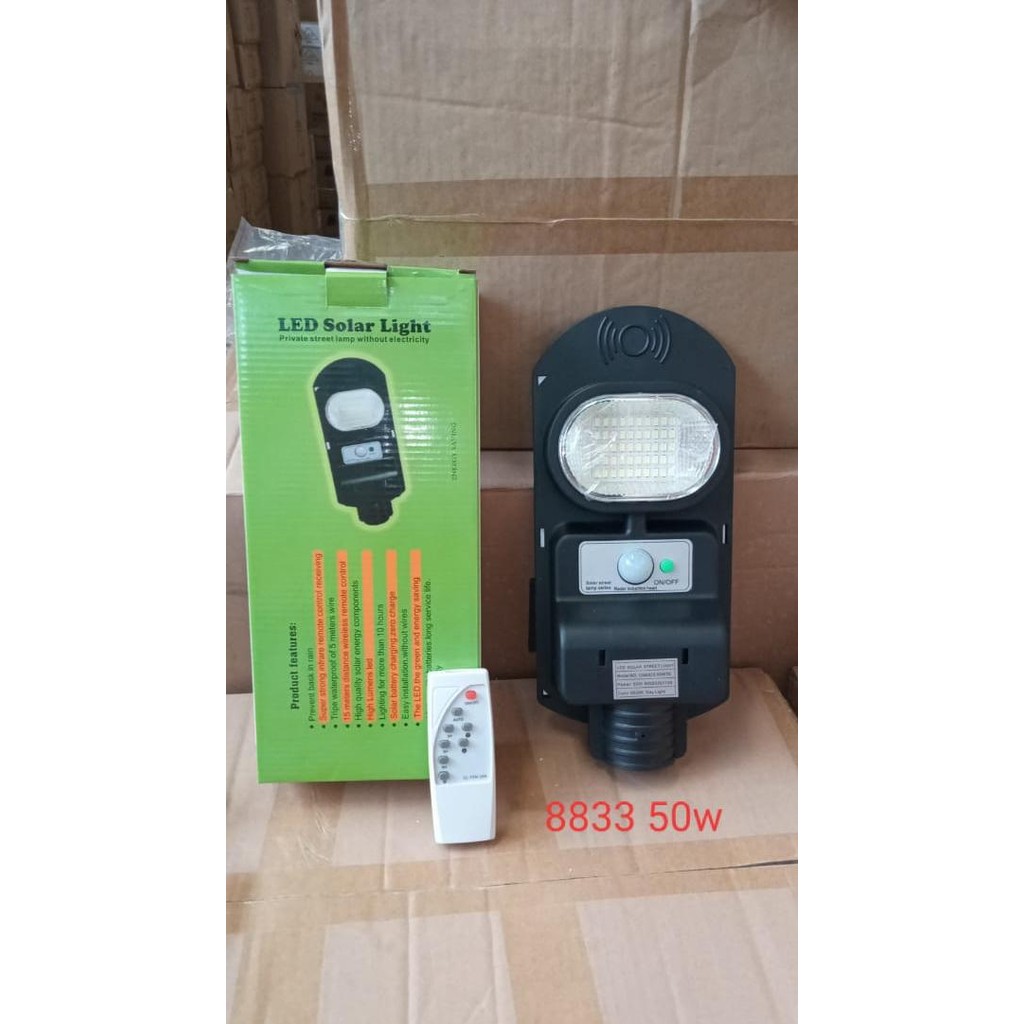 Lampu jalan solar cell 50 watt all in one Lampu Tenaga Surya 50Watt