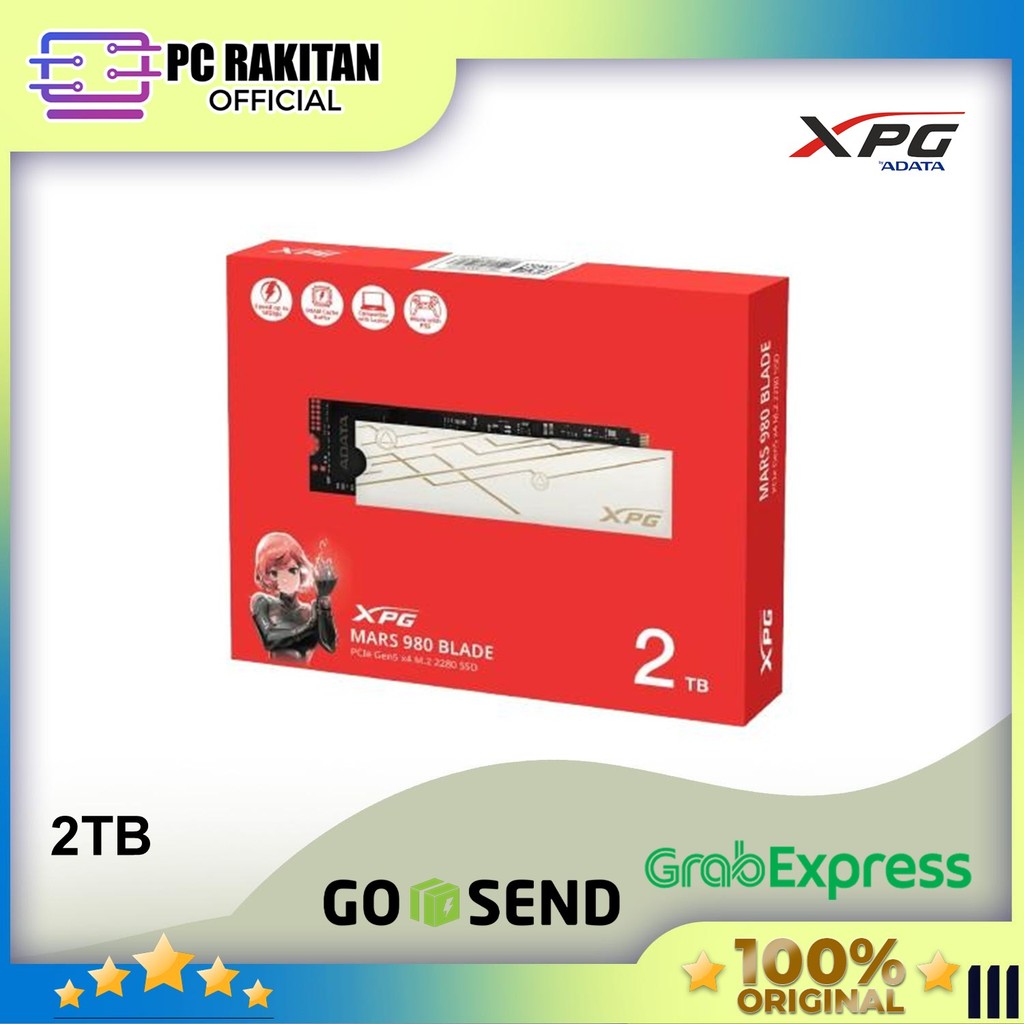 ADATA SSD NVME 2280 PCie GEN5 2TB - MARS 980 BLADE