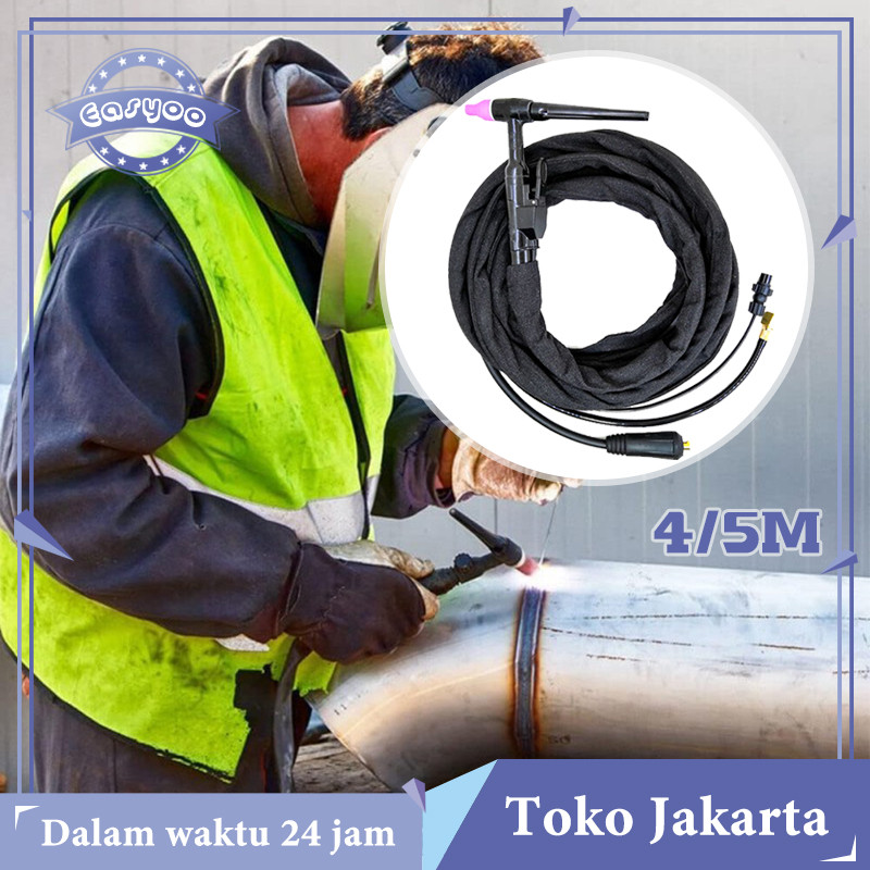 1set Tig Welding Torch Qq150a Tang Las Argon Kabel 4 5m Tig Argon Stang Las Welding Torch Pemisahan 
