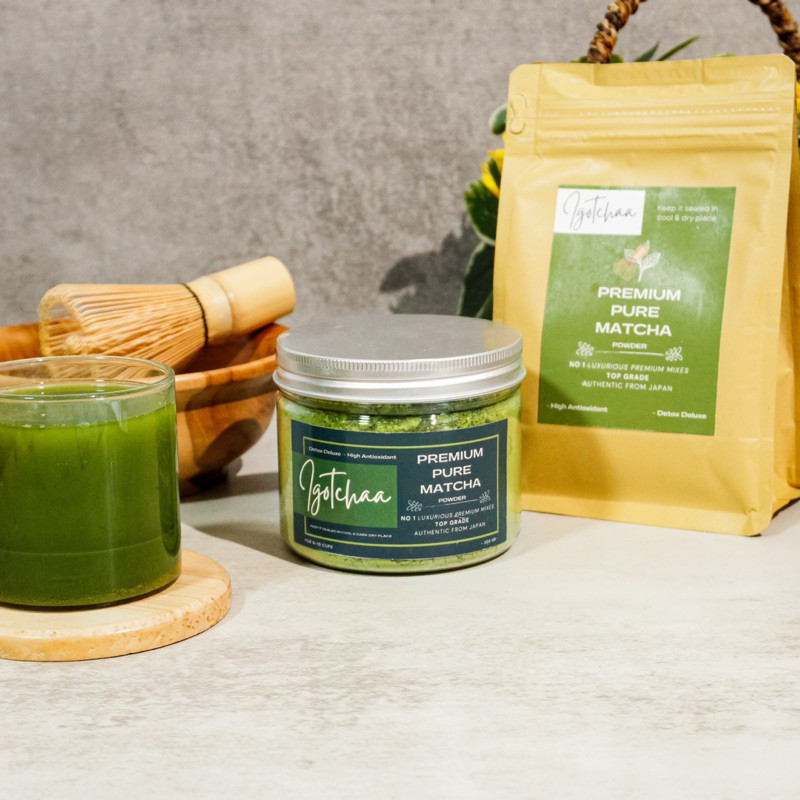 

Igotchaa No 1 Japanese Pure Matcha Premium & Ceremonial Grade Import Jepang / Matcha Uji Kyoto Japan ORIGINAL