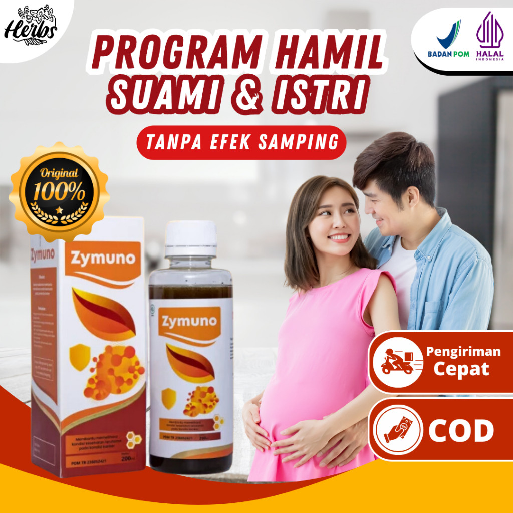 

ZYMUNO - Original 100% - Membantu Proses Program Hamil - Meningkatkan Kualitas Sperma dan Kesuburan Suami Istri - Halal BPOM