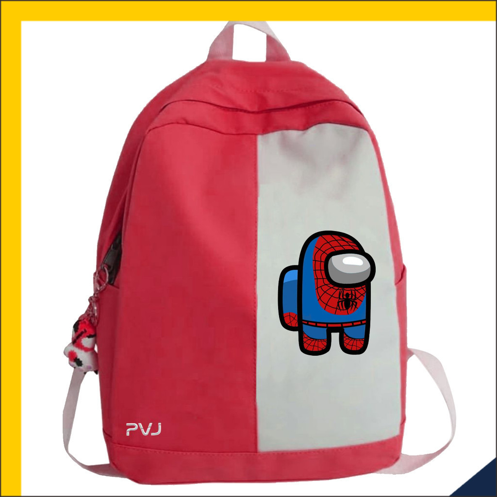 JK Tas Ransel Motif Spiderman - Among Us Tas Anak Laki Laki Fashion Kids A1 29
