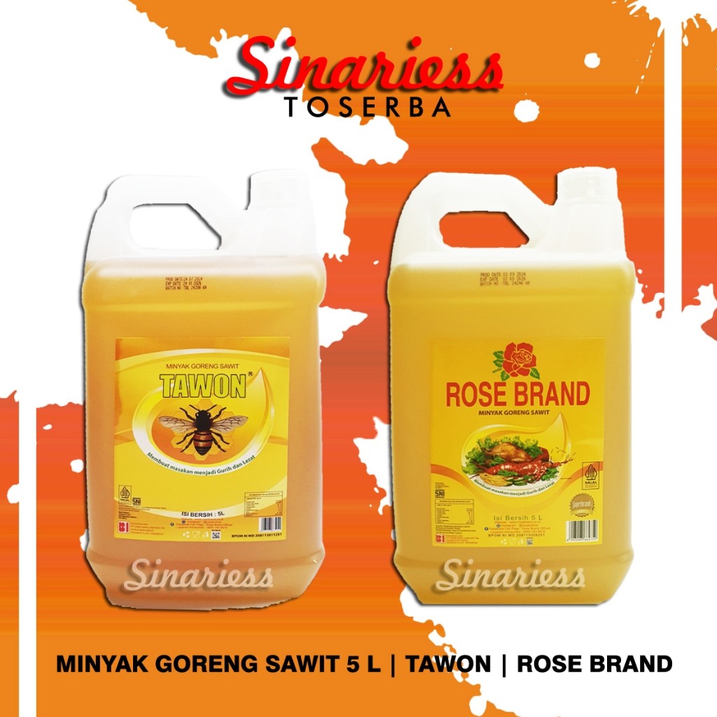 

Minyak Goreng Sawit 5L | Rose Brand | Tawon