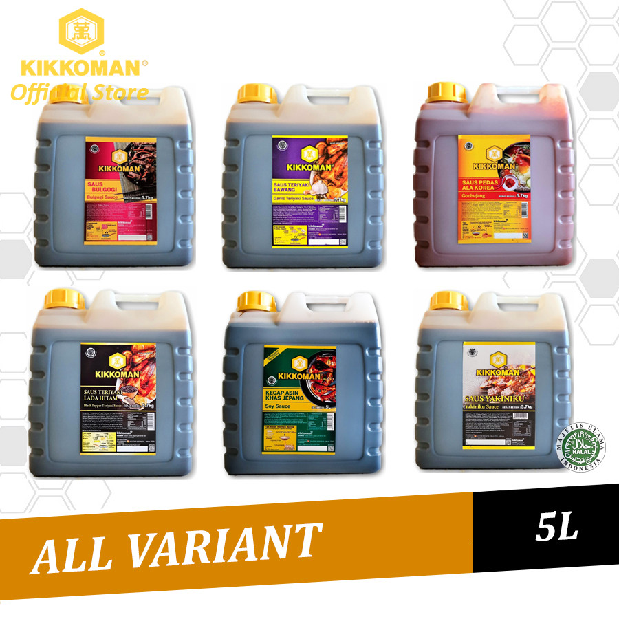 

Kikkoman Food Service Pack 5L All Variant Bulgogi Gochujang Garlic Teriyaki Black Pepper Soy Yakiniku